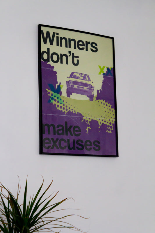 Audi Quattro S1 | Winners don't make excuses | Poster