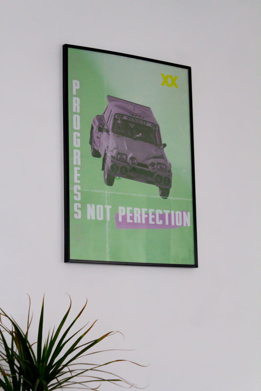 Renault 5 Turbo | Progress Not Perfection | Poster